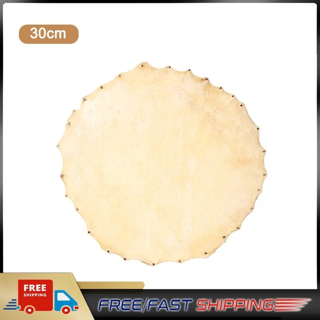 Drum Goat Skin Head for African Tambourine Percussion Drum Part (Diameter 300mm)