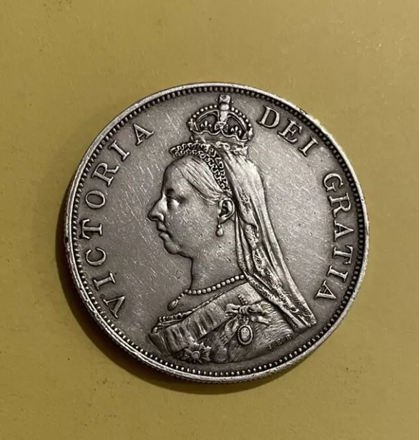 1887 Victoria Double Florin Very Fine +++