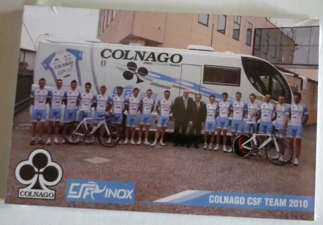 Cyclisme - cartes Équipe COLNAGO CSF TEAM Tour de France année 2010 - COMPLET