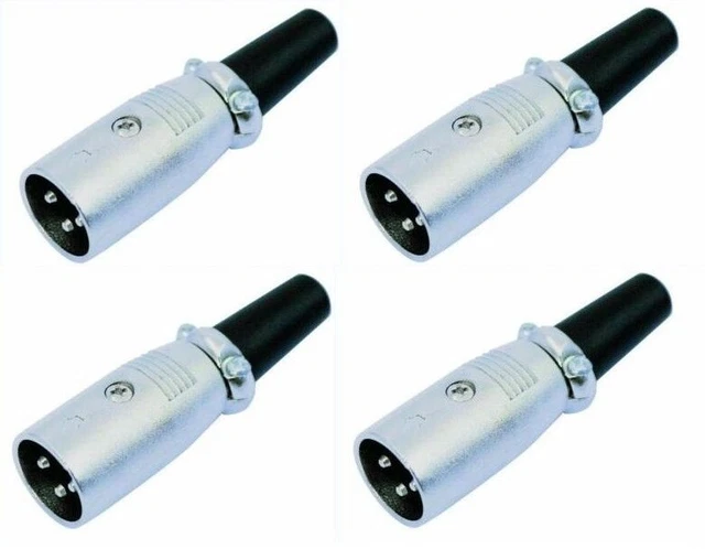 4 Set Connettori XLR Maschio/Femmina 3 Pin - Per Cavi Microfono, DMX, Illuminazione Palco - Foto 8