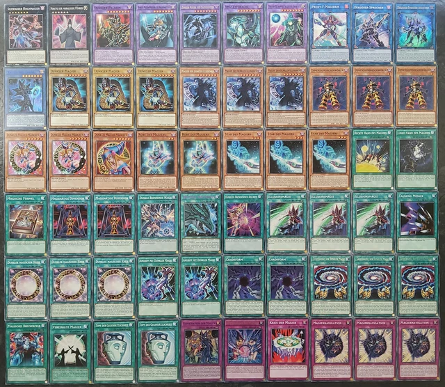 Yugioh! DUNKLER MAGIER DECK * 60 Karten Deutsch Hochmagier Der Drachenritter 