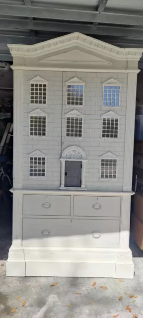 Rare & Unique Dollhouse/Cabinet/ Dresser/Bar Organizer w/Drawers
