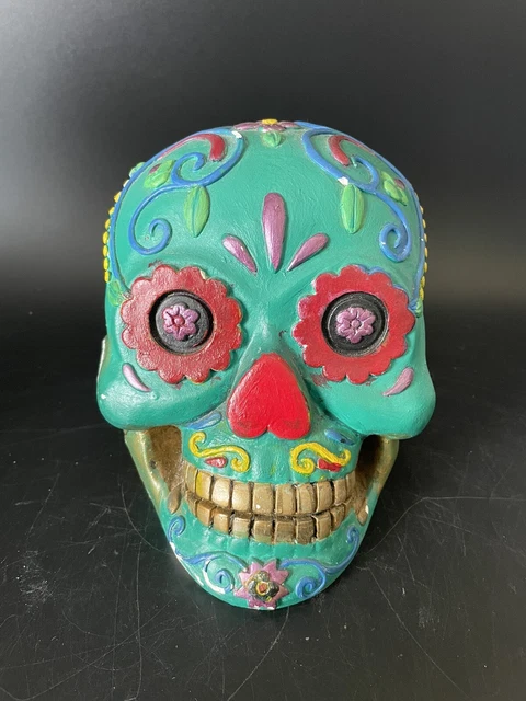 Day Of The Dead/ Sugar Skull /Dia De Los Muertos Resin Heavy