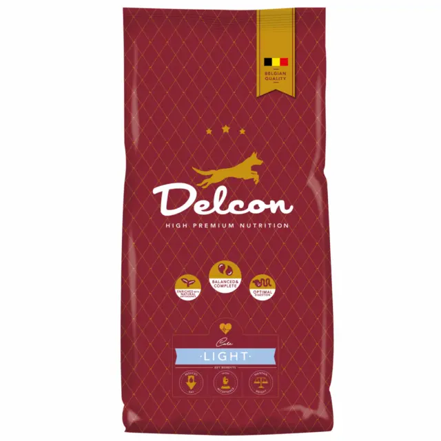 Delcon Alimento para perros adultos con aumento de peso LIGERO \/ 12 kg