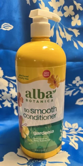 Alba Botanica So Smooth Conditioner Plant Based & Cruelty Free Gardenia 32 Oz