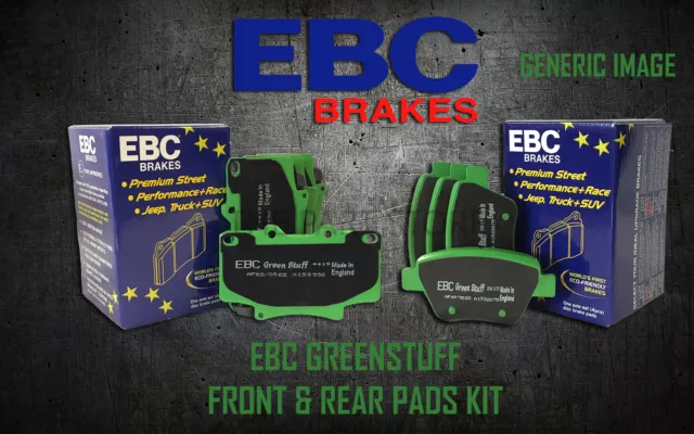 New Ebc Greenstuff Front And Rear Brake Pads Kit Performance Pads Padkit1491