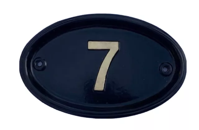 house number plaques in metal, sign,  nameplate, cast metal sign