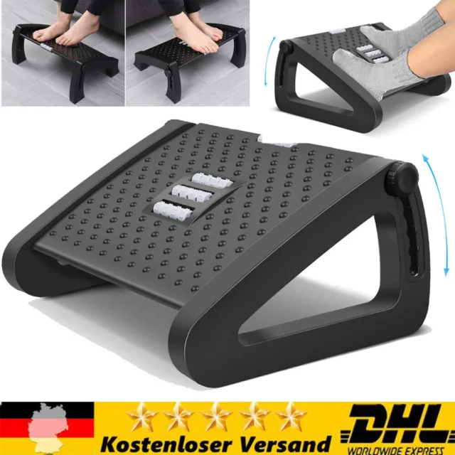 Fußstütze Schreibtisch Fußablage Fußbank Fußhocker Ergonomisch für Zuhause Büro