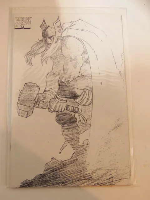 Marvel Comics 1998 Thor #1 John Romita Jr 1:100 B&W Sketch Variant Cover NM/MNT