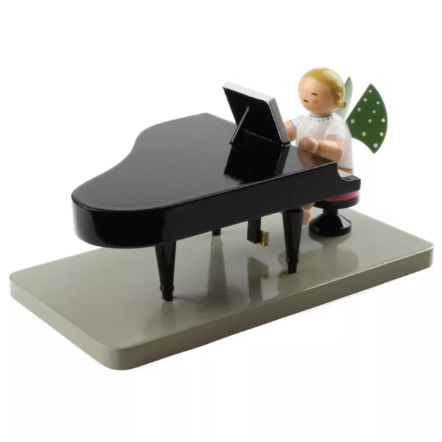 Handcrafted Wooden German Wendt & Kuhn Sitting Blonde Angel Grand Piano