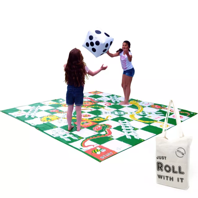 Giant Snakes and Ladders Outdoor Garden Game Extra Large 3 x 3m Floor Mat