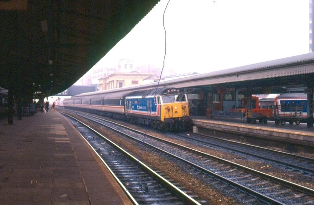 ORIGINAL DIESEL RAILWAY Train Colour Slide Of A Nse Class 50 At Reading ...
