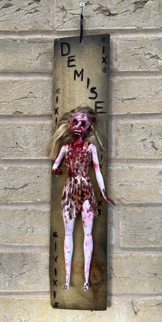 OOAK Creepy Doll Haunted Horror Zombie Gothic Possessed "DEMISE" Fashion doll