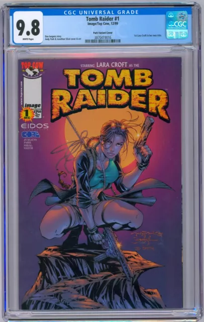 Tomb Raider #1 CGC 9.8  1st Lara Croft in her own series Andy Park Variant Cover