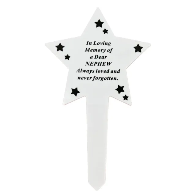 Shining Star Special Nephew Memorial Baby Child Remembrance Verse Grave Ground S