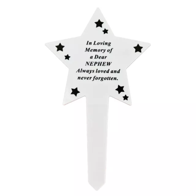 Shining Star Special Nephew Memorial Baby Child Remembrance Verse Grave Ground S