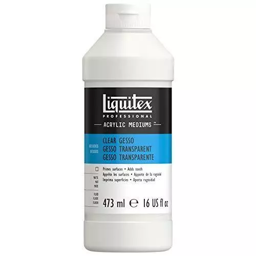 Liquitex 7616 Professional Gesso Surface Prep Medium, Clear, 16-oz