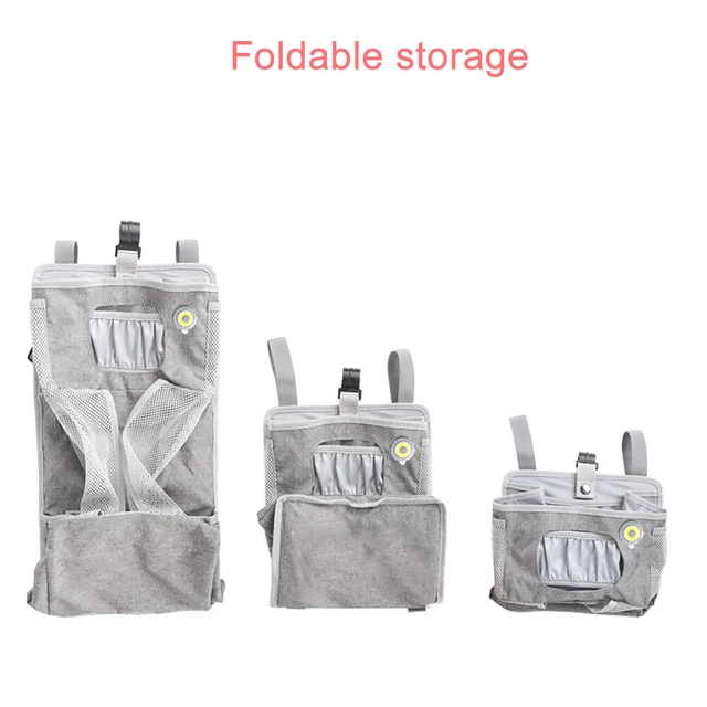 Baby Diaper Caddy With Light Hanging Nursery Organizer Easy Install For Closet