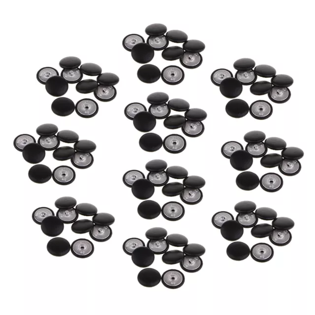 10x Artificial Leather Covered Upholstery Buttons Garments Sewing Decor 2cm  