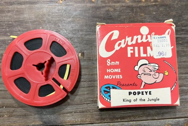 Carnival Films Popeye 8mm King Of The Jungle Vintage