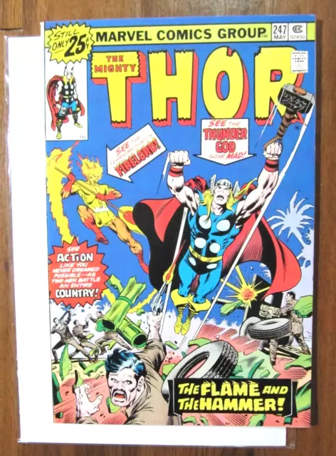 Mighty Thor #247 - 1976 Bronze Age Marvel Comic - Firelord -Bagged With Board