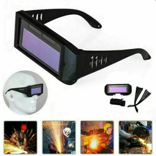 Solar Powered Auto Darkening Welding Mask Helmet Eyes Goggle Welder Glasses Arc