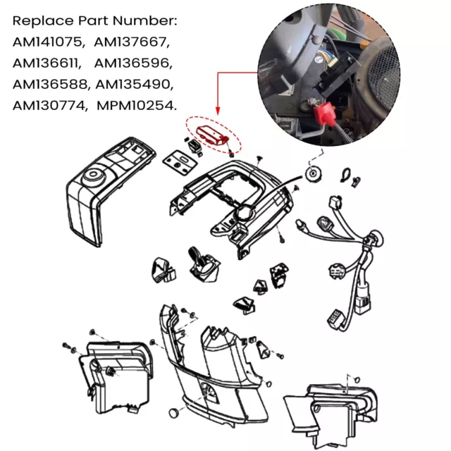 AM141075 Electronic Control Unit Module for John Deere Lawn Garden Tractor - UK 3