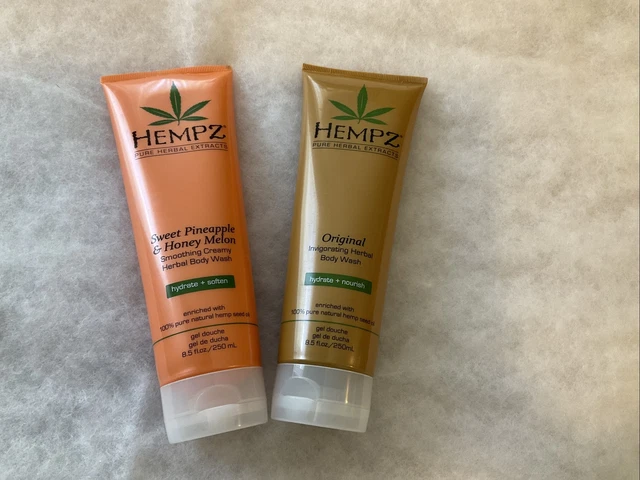 2X hempz body wash Sweet Pineapple And Honey Melon And Original