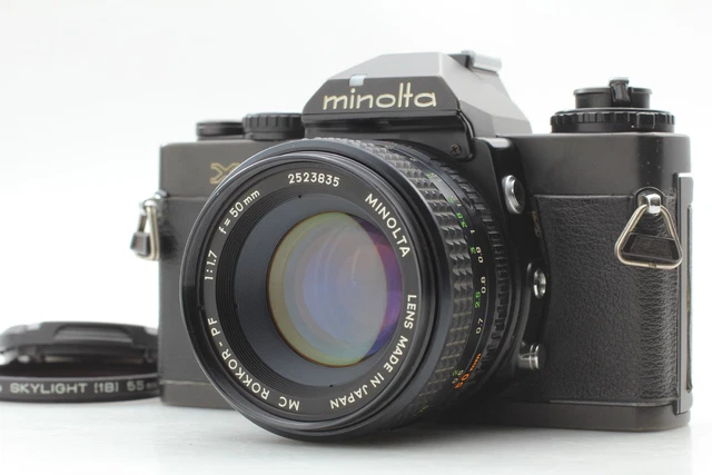 NEAR MINT] MINOLTA XD Camera with 50mm f1.7 MC Rokkor PF