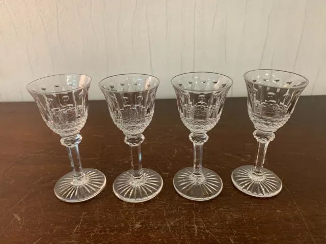 3 verres à liqueur modèle Tommy en cristal de Saint Louis (prix à la pièce)