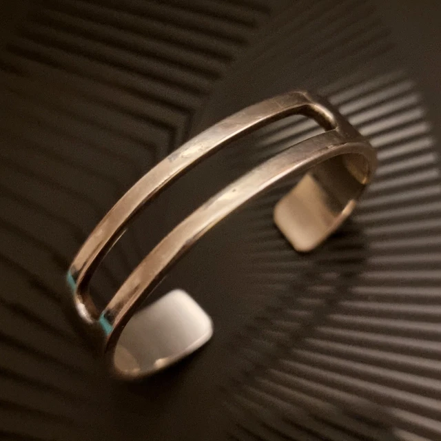 Bracelet Vintage En Argent Massif - Tour De Poignet 58 Mm, Lot GB33, Très Bon état