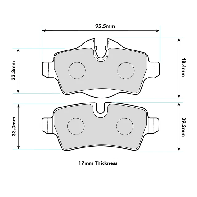 PBS Frekes ProTrack Pastiglie Freno Posteriore per Mini Cooper, S, D, Clubman, JCW