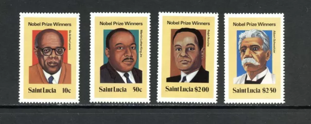 R0646 St.Lucia 1980 Prix Nobel Gagnants 4v. MNH