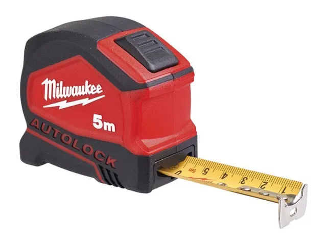 Milwaukee Hand Tools - Autolock Tape Measure 5m (Width 25mm) (Metric Only)