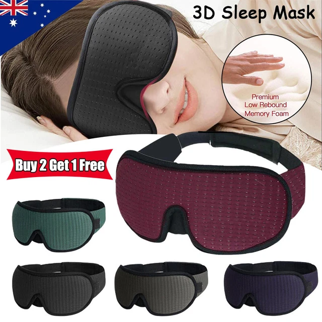 Travel Sleep Eye Mask soft 3D Memory Foam Padded Shade Cover Sleeping Blindfold