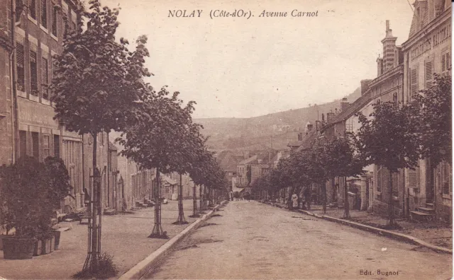 Frankreich Nolay - Avenue Carnot Alt Unbenutzt Postkarte