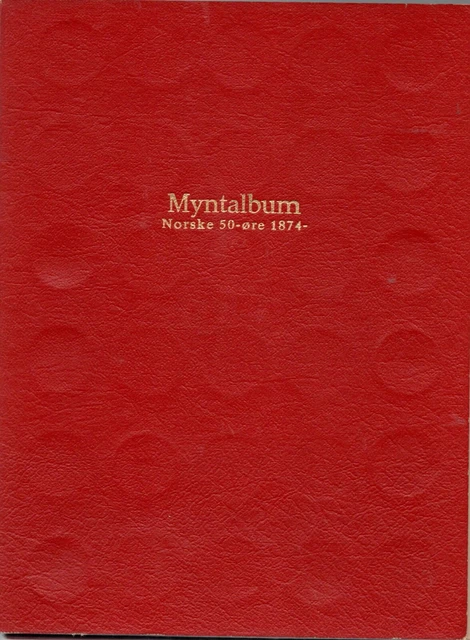 Norway -  Coin album with old 50 ører 1874-1977!