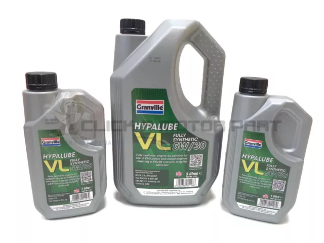 VW TRANSPORTER T5 T6 2.0 TDi DIESEL 7 LITRES 5W30 FULLY SYNTHETIC ENGINE OIL