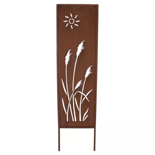 Tráfico" Caña " 117x31cm Aspecto Oxidado Metal Decorativa Jardín Letrero Deco