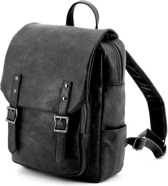 Zaino nero sales in pelle uomo