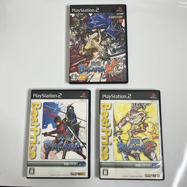 Sengoku Basara 1, 2 & X  Sony PlayStation PS2 NTSC-J JAPAN Game Complete