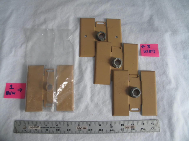 (1) New and (3) Used Wiremold 2051H Flush Plate Adapter BUFF