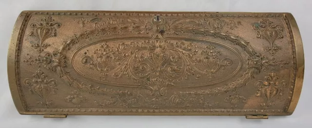 Antique National Cash Register Front Cover NCR Model 356-G c1911 Solid Brass C10