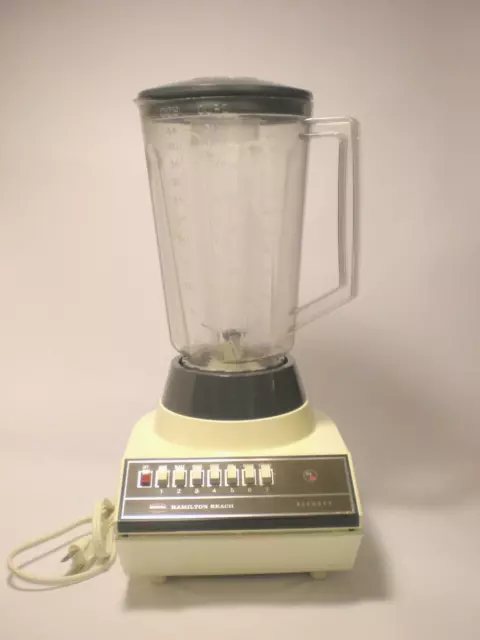 VTG Blender 7 Speed Hamilton Beach Scovill Model 626 Tested Almond & Brown