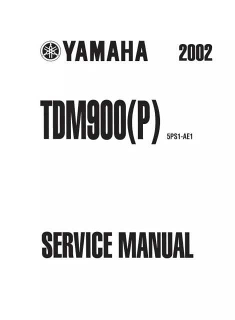 MANUALE OFFICINA e RIPARAZIONI YAMAHA TDM 900 (2002) Service Manual PDF INGLESE