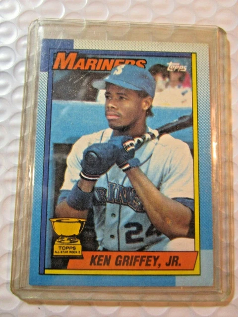 1990 Topps #338 Ken Griffey Jr. #All Star Rookie Mariners Baseball Card~