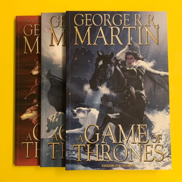 3 volumi a fumetti A GAME OF THRONES di GEORGE R.R. MARTIN aka IL TRONO DI SPADE