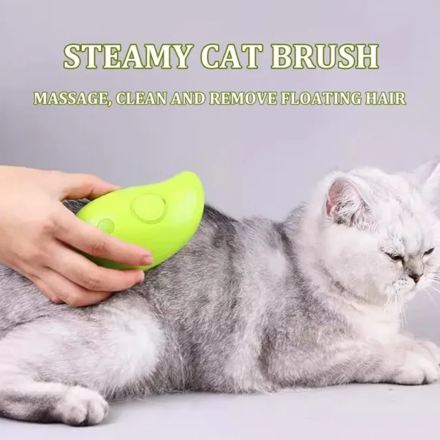 3 In 1 Cat Steam Brush Dogs And Cats Pet Electric Spray Massage Comb Brush For M