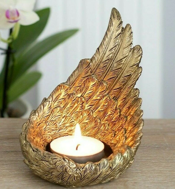 Portacandele A Forma Di Angelo In Vetro Trasparente – Decorazione Centrotavola Per Matrimoni E Casa