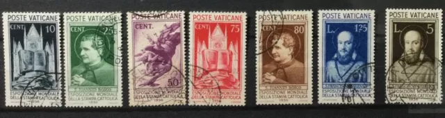 Vaticano 1936 Stampa Cattolica Serie Completa Usata.